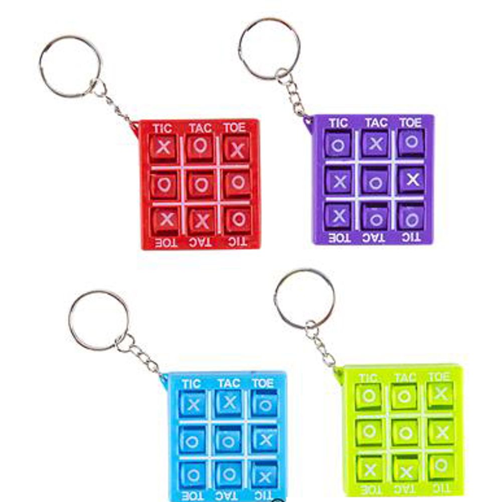 2" TIC-TAC-TOE KEYCHAIN (12 ct)