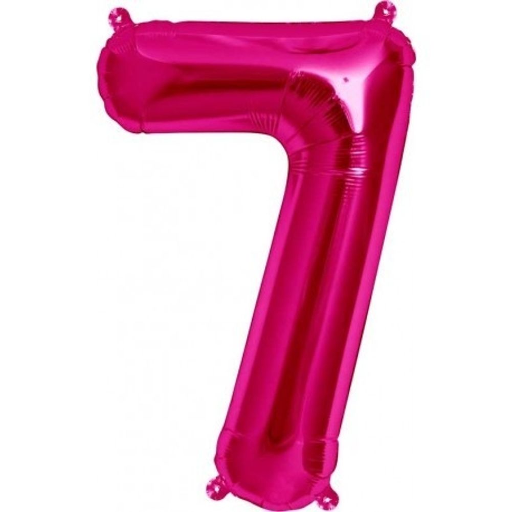 16" Number 7 - Magenta