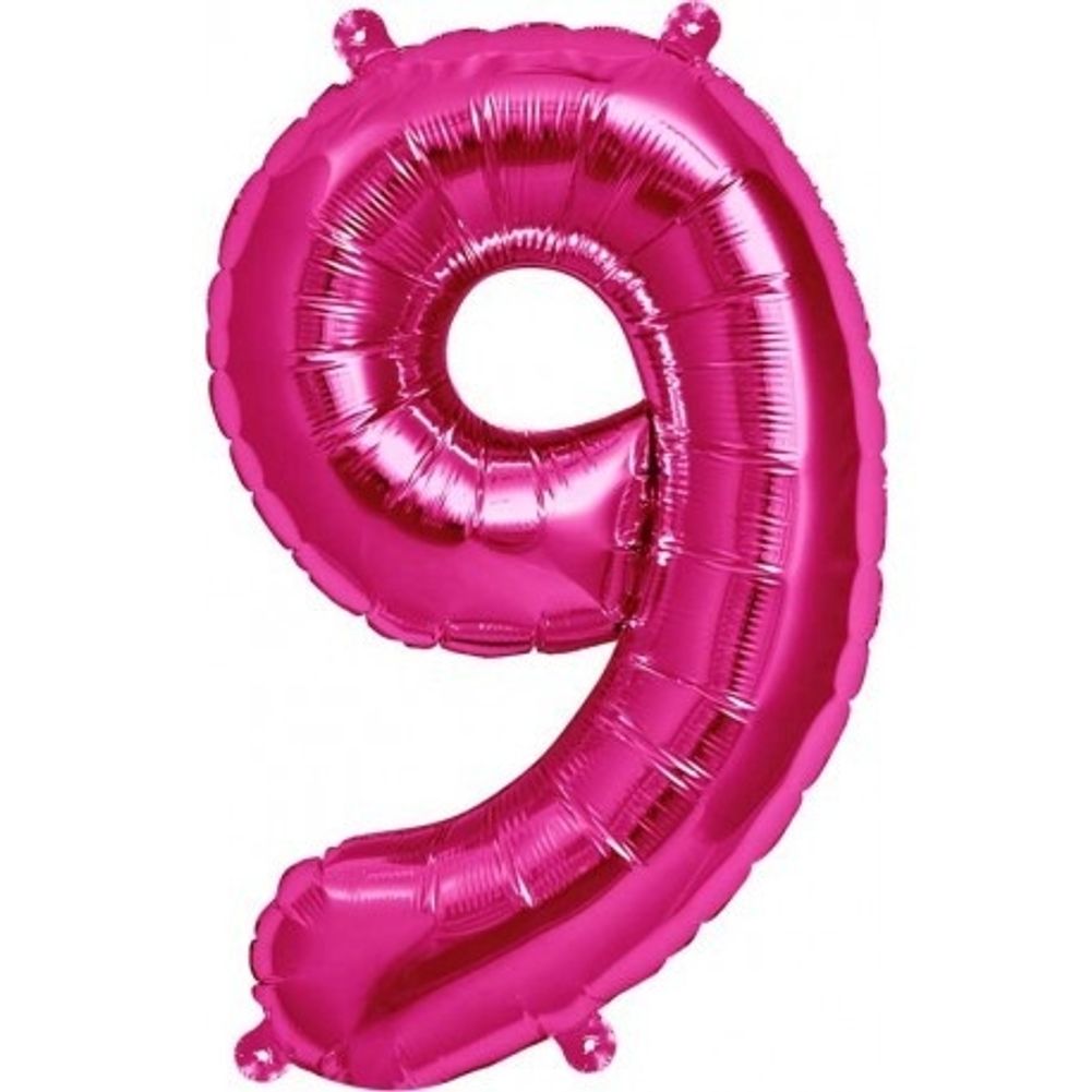 16" Number 9 - Magenta