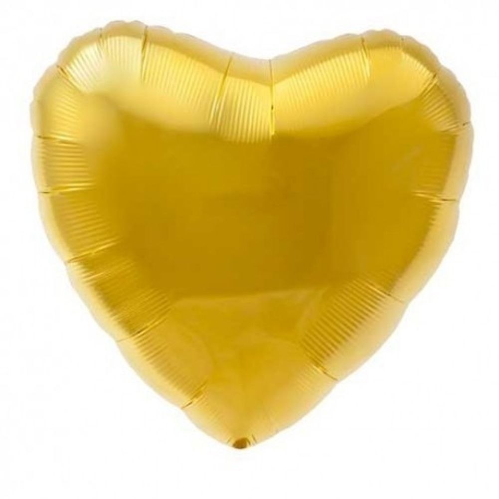18" Gold Heart