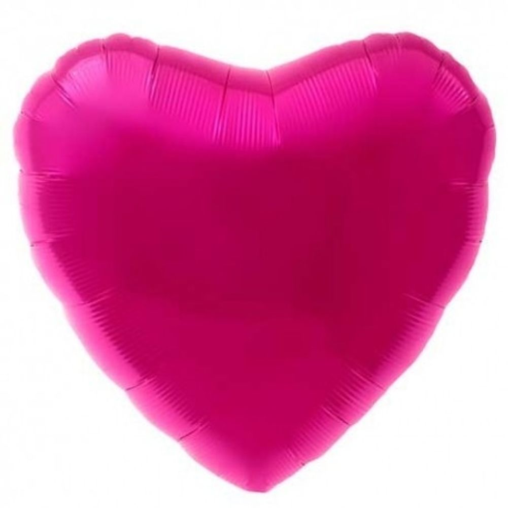 18" Heart Foil Balloon - Magenta