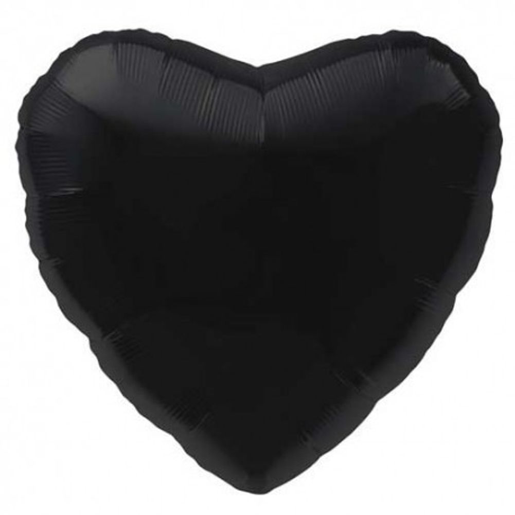 18" Black Heart