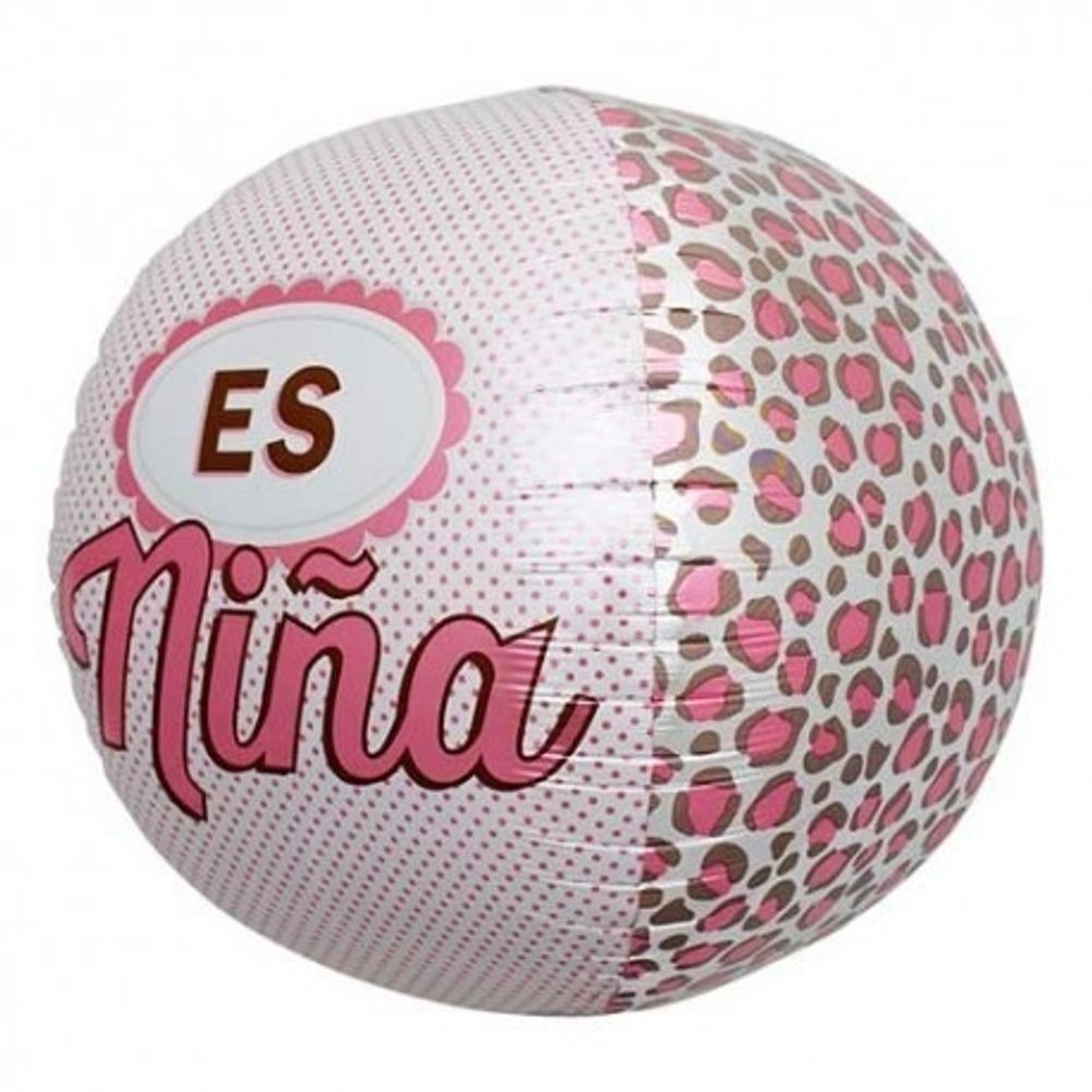 17" Es Nina Sphere Balloon - Pink