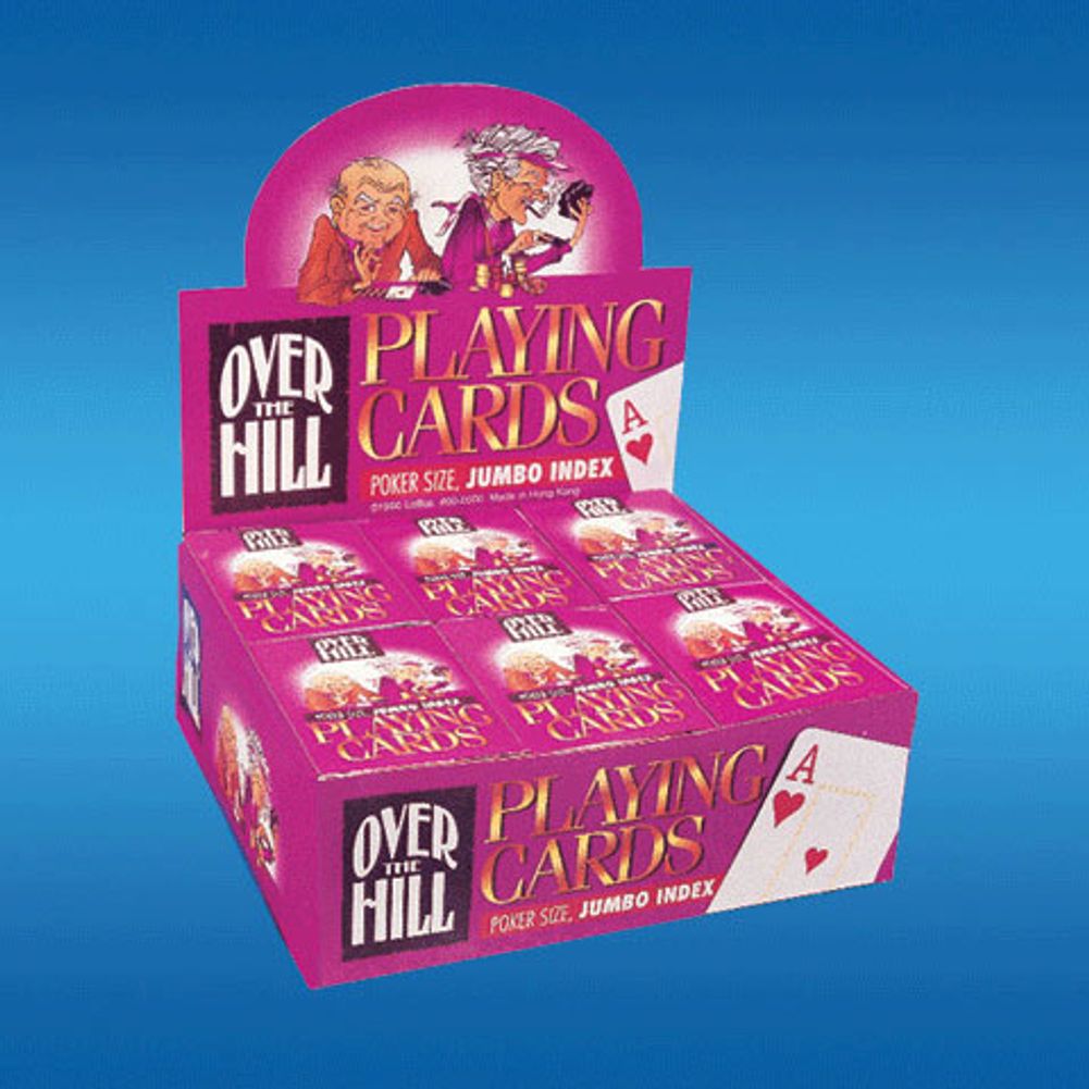Over the Hill Playing Cards w/Oversized Numbers