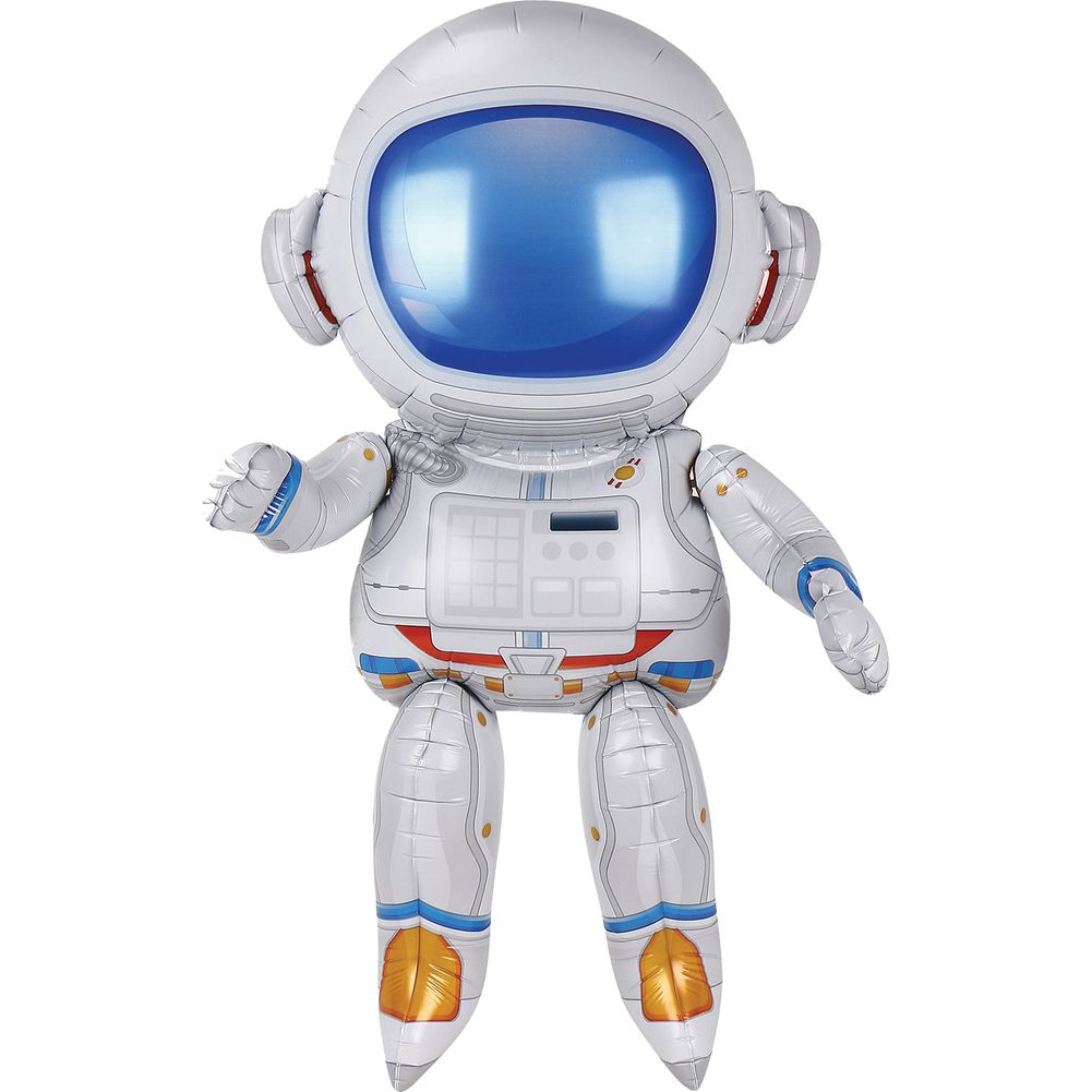 Astronaut 4D Button Air Inflate Foil Balloon (1ct)