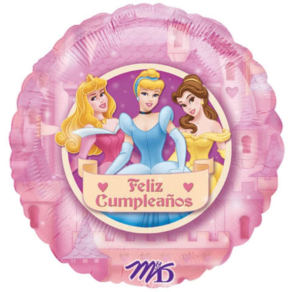 18" Princess Feliz Cumpleanos