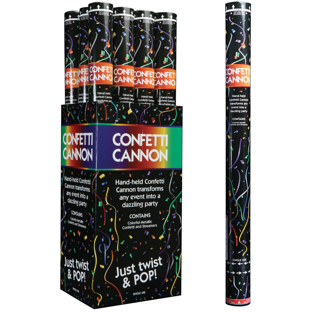 24" Confetti Cannon Foil Streamers