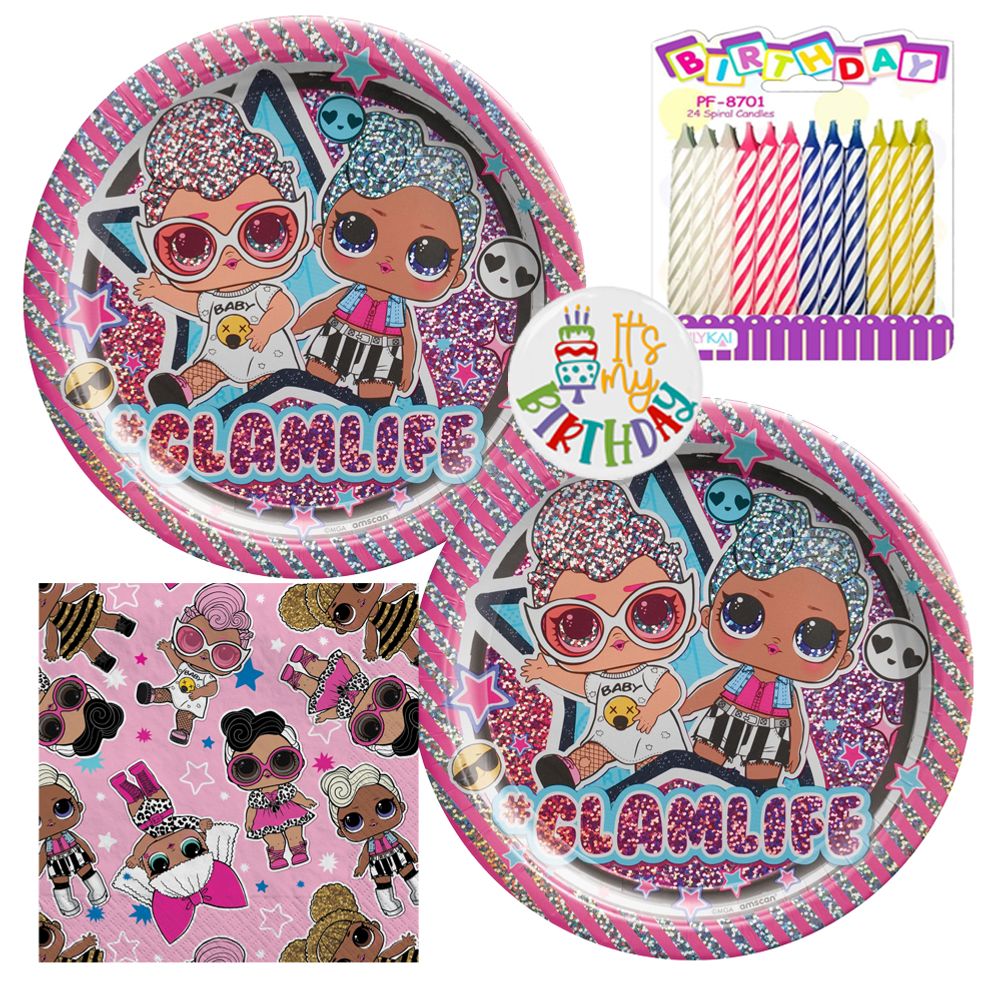 LOL Together 4EVA Tableware Party Kit for Cake (16 Guests)