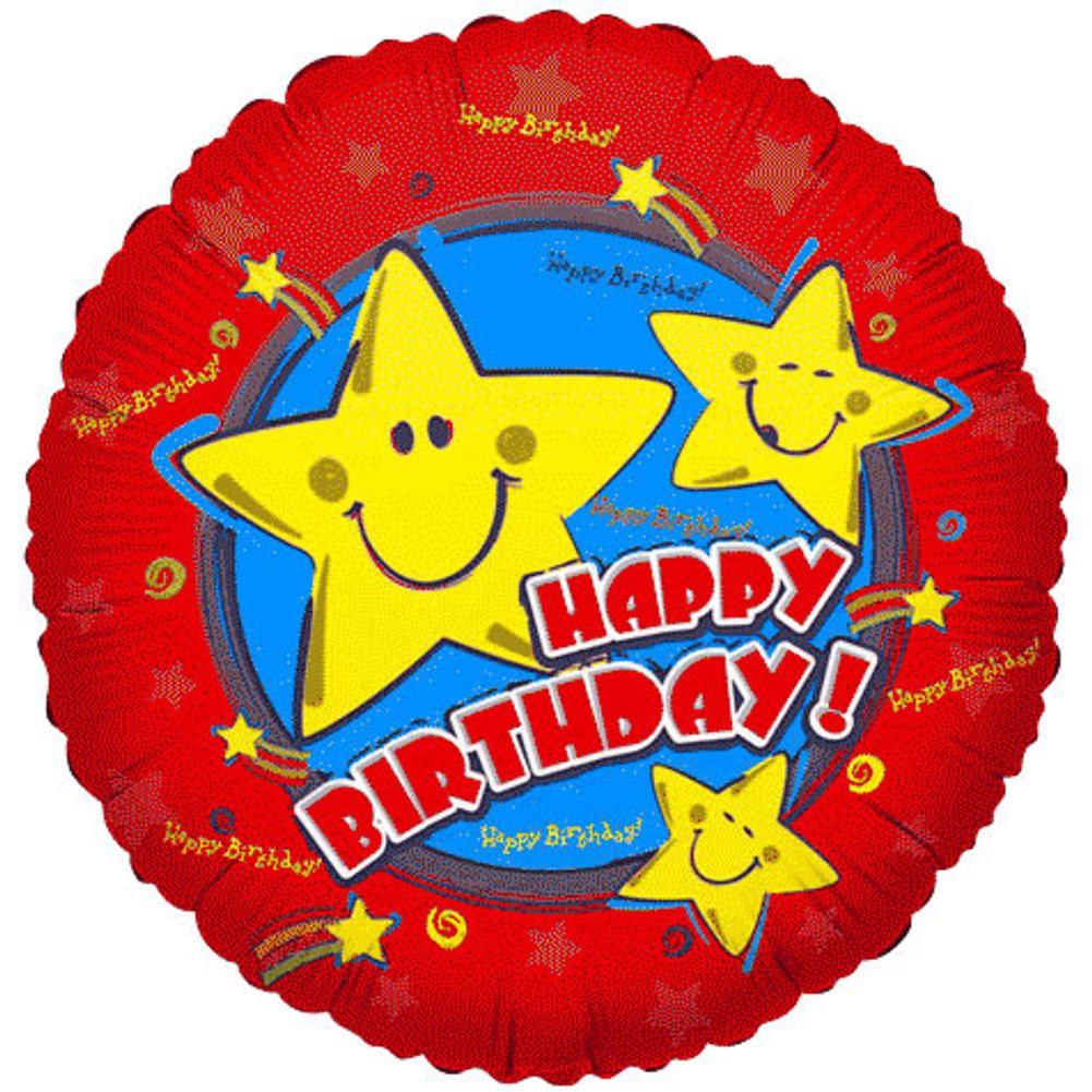 18" Birthday Big Star Silver Lining