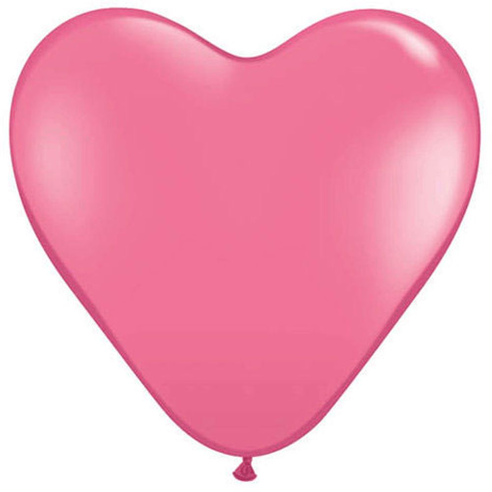 Qualatex 15" Rose Heart (10ct)