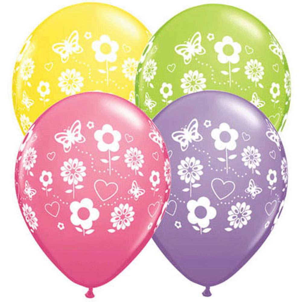 11" Fun Flowers Around