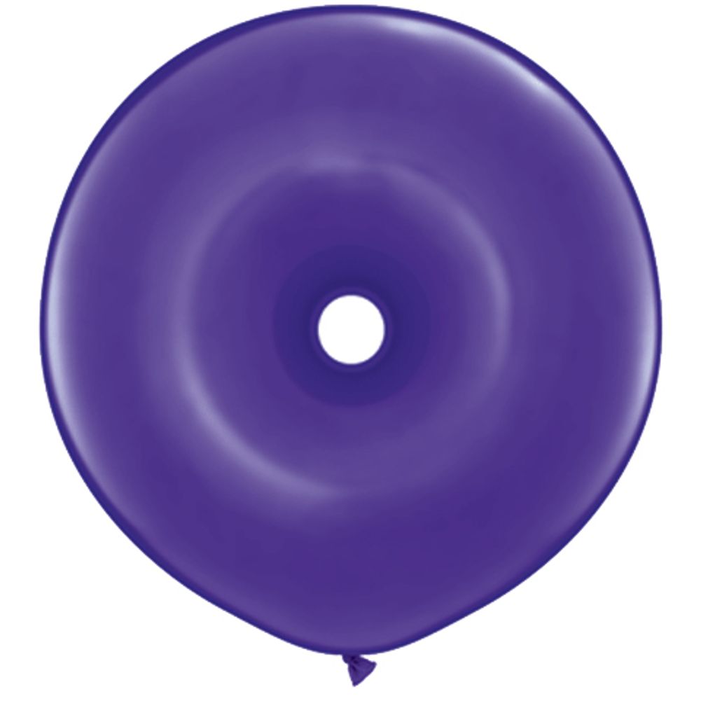 Qualatex 16" Geo Donut Quartz Purple Latex Balloons (25ct)