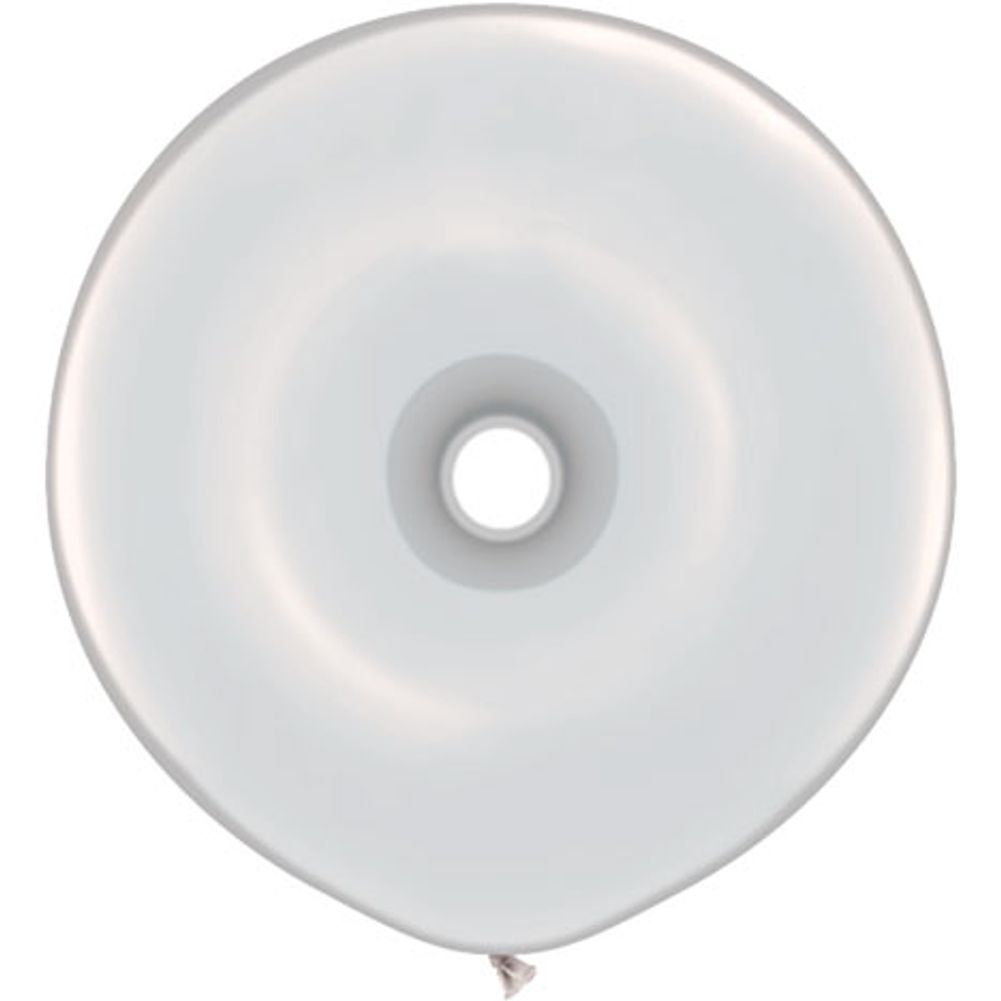 Qualatex 16" Geo Donut Diamond Clear Latex Balloons (25ct)