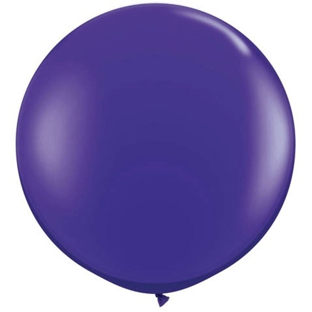 Qualatex 3' Quartz Purple Latex Balloons (2ct)