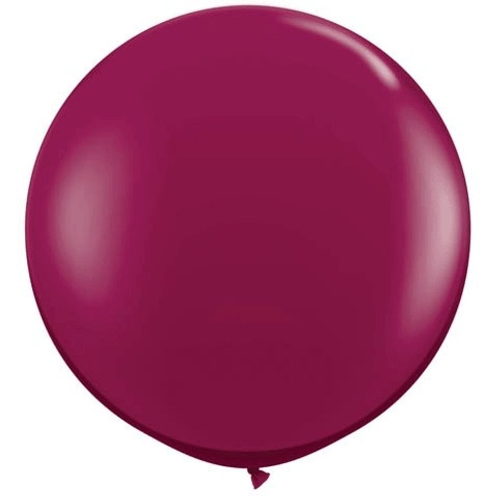 Qualatex 3' Sparkling Burgundy Latex Balloons (2ct)