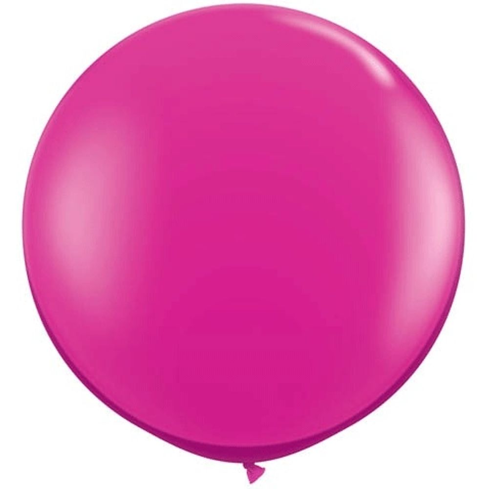 Qualatex 3' Jewel Magenta Latex Balloons (2ct)