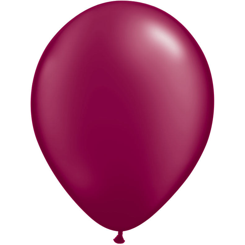 Qualatex 5" Pearlized Burgundy Latex Balloons (100ct)