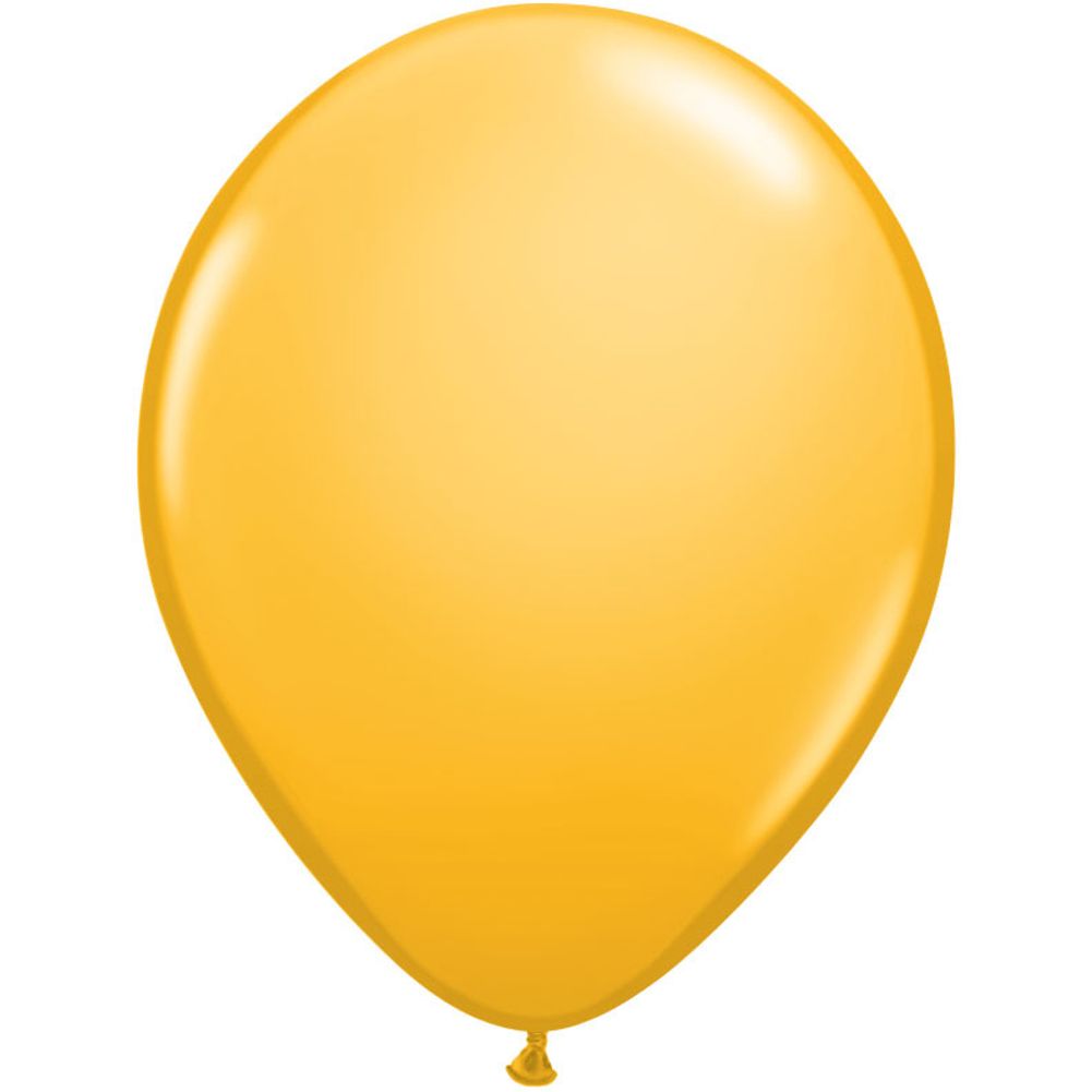 Qualatex 9" Goldenrod Latex Balloons (100ct)