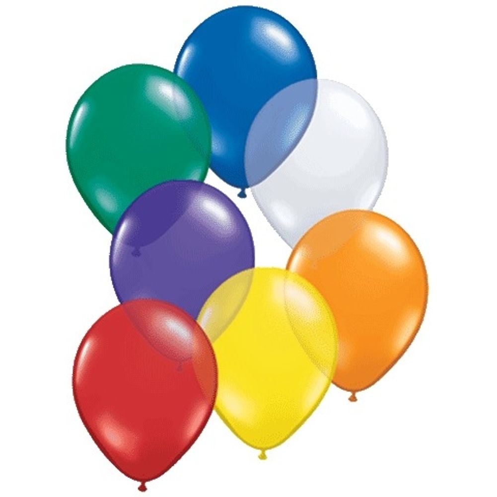 Qualatex 11" Assorted Jewel Tones Latex Balloons (100ct)