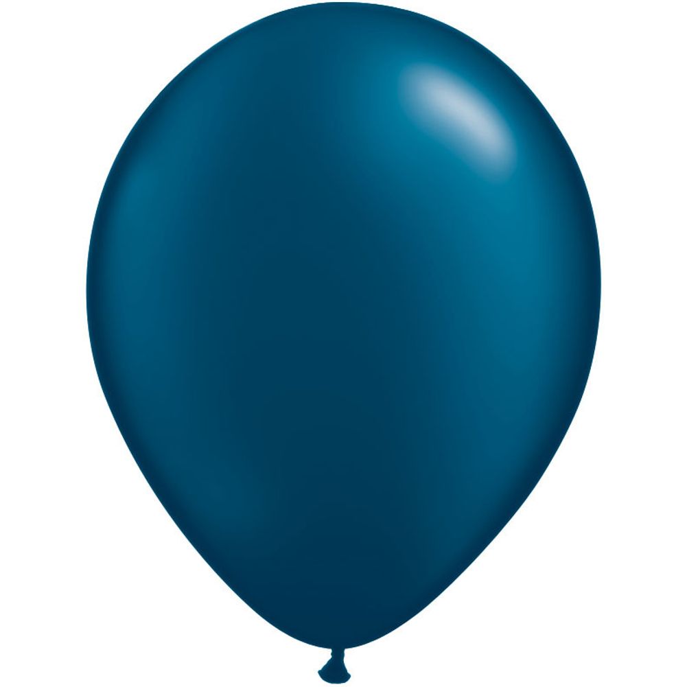 Qualatex 11" Pearlized Midnight Blue Latex Balloons (10ct)