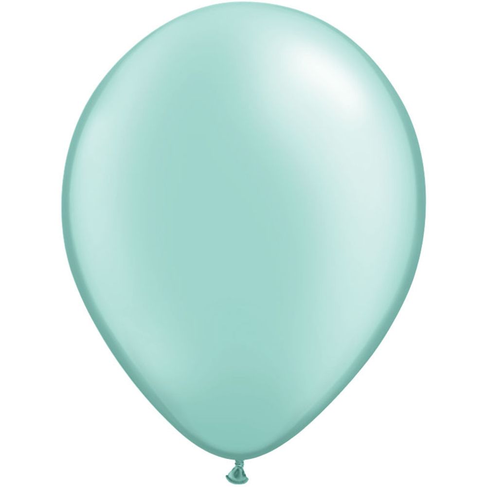 Qualatex 16" Pearlized Mint Latex Balloons (10ct)