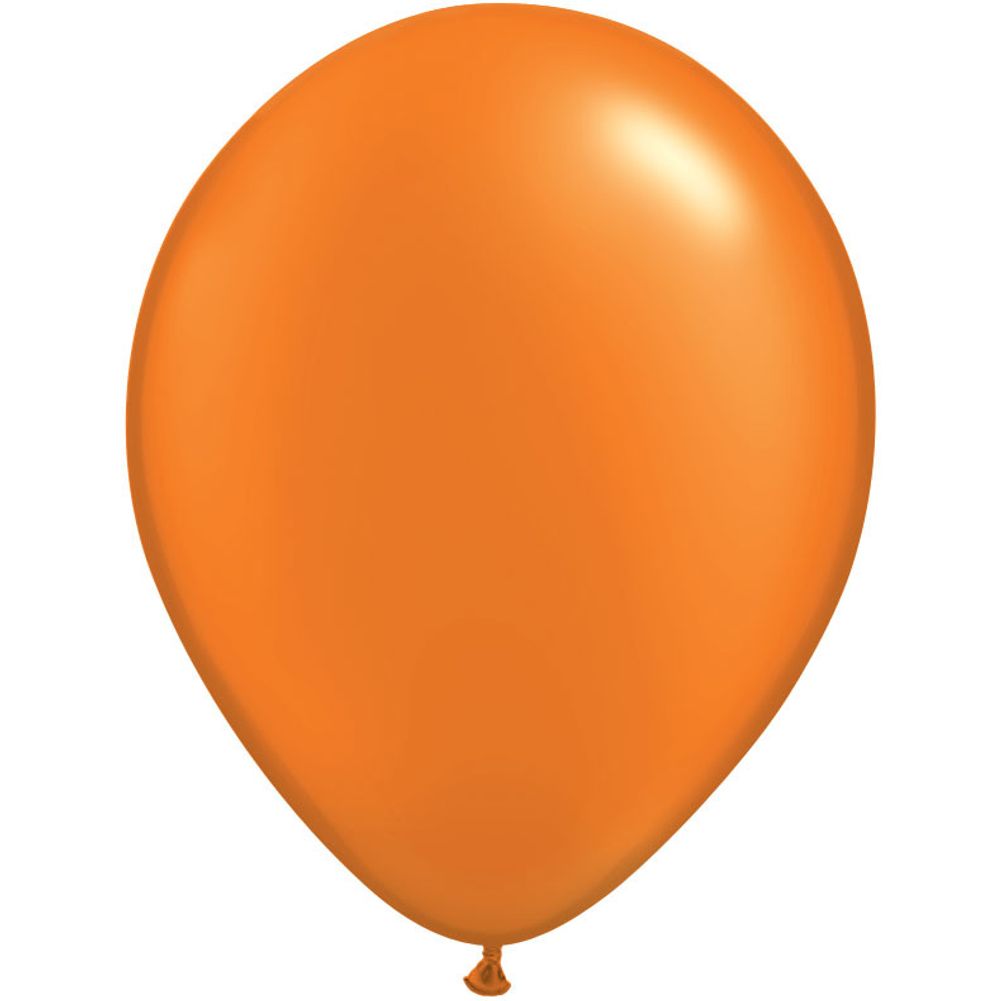 Qualatex 11" Pearlized Mandarin Orange Latex Balloons (10ct)