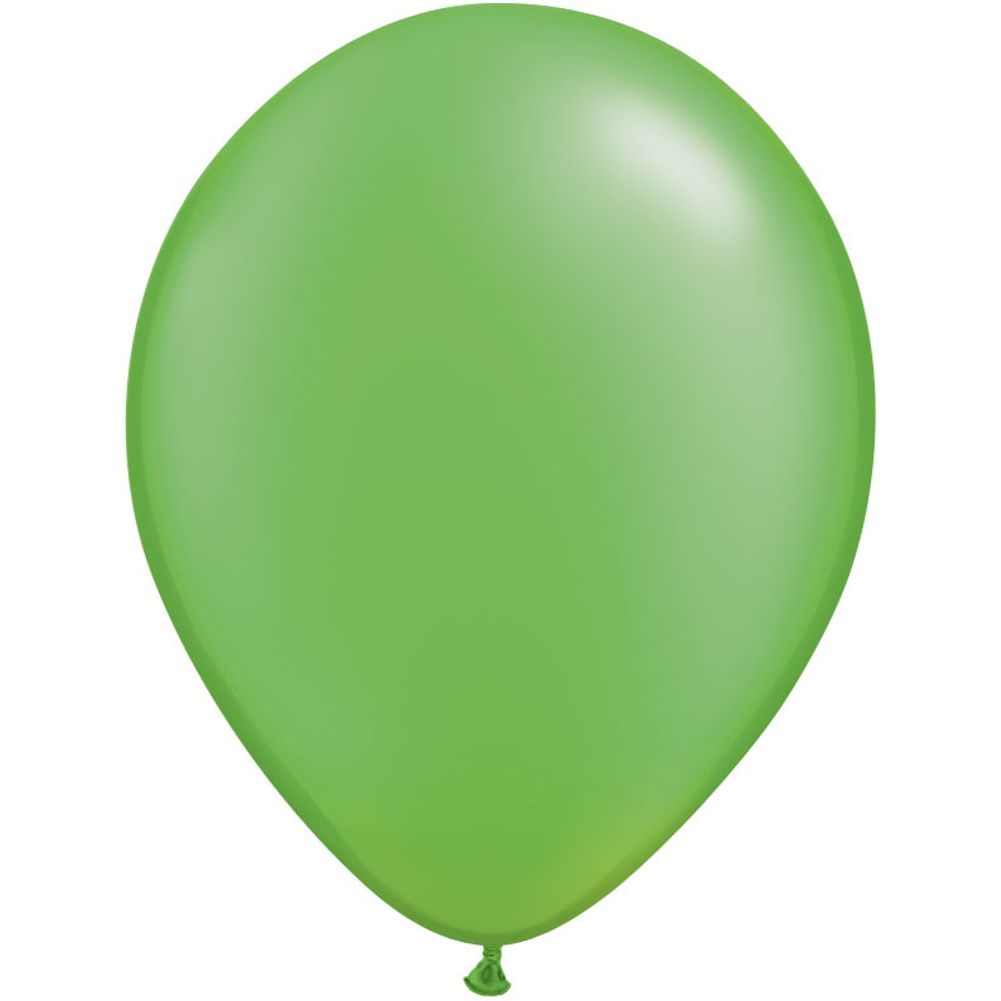 Qualatex 11" Pearlized Lime Green Latex Balloons (100ct)