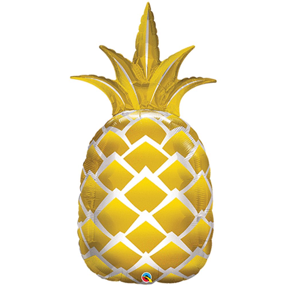Golden Pineapple Foil Super Shape Balloons (1ct)