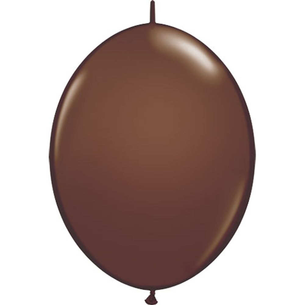 Qualatex 12" Chocolate Brown Quicklinks Latex Balloons (50ct)