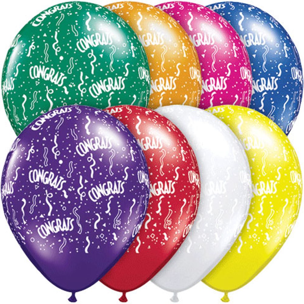11" Congrats Around Contemporary (50ct)