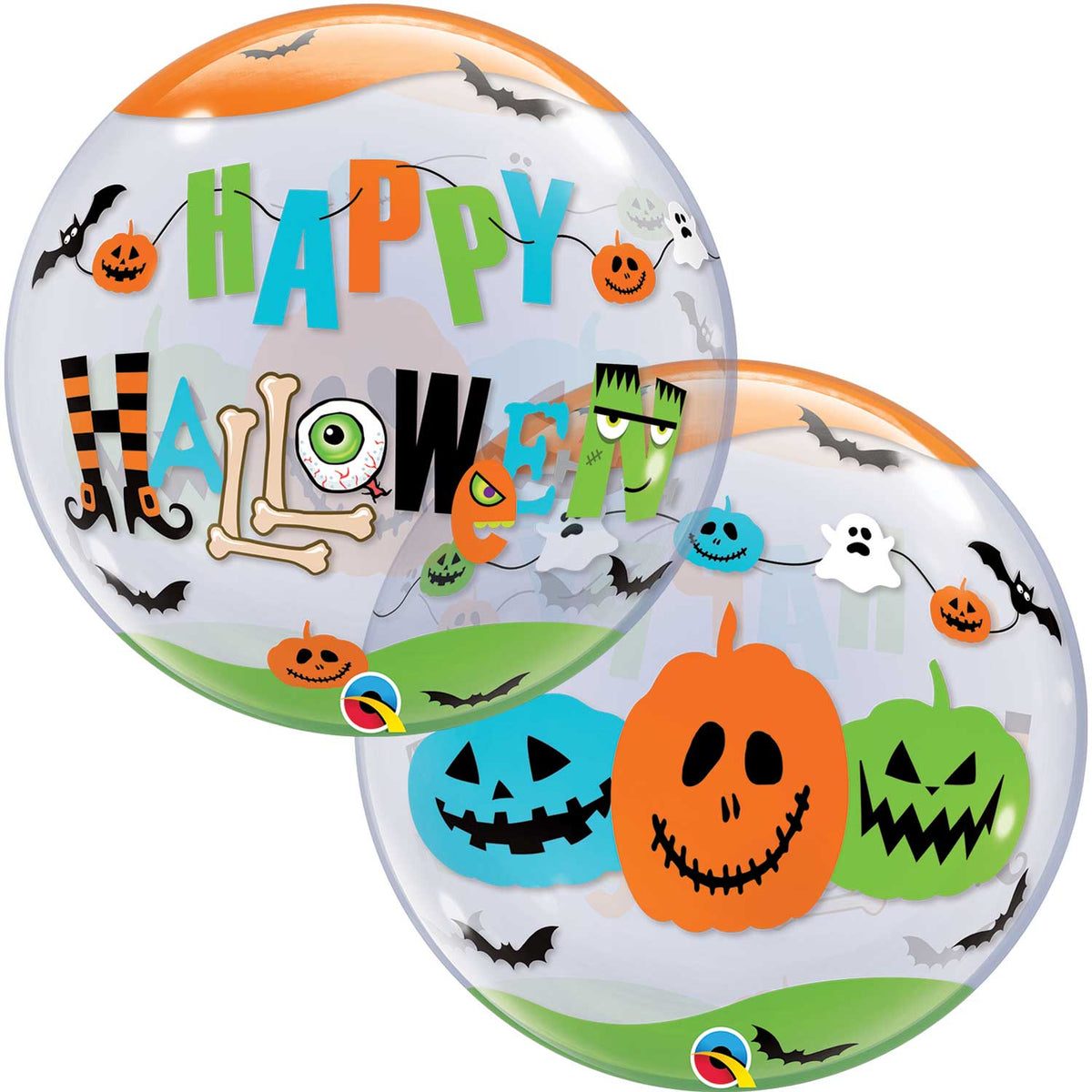 22" Halloween Fun Font Bubble Balloon