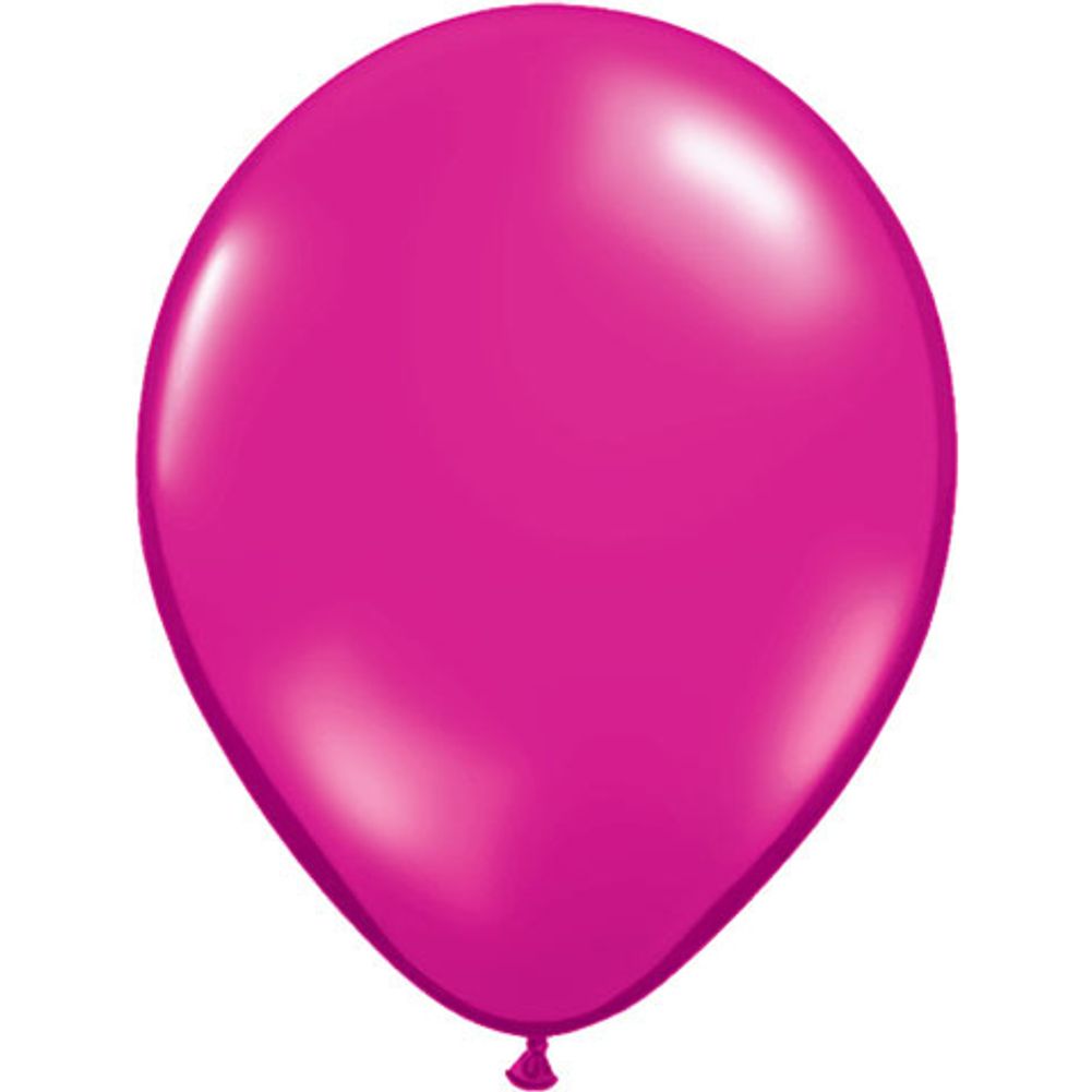 Qualatex 11" Jewel Magenta Latex Balloons (10ct)