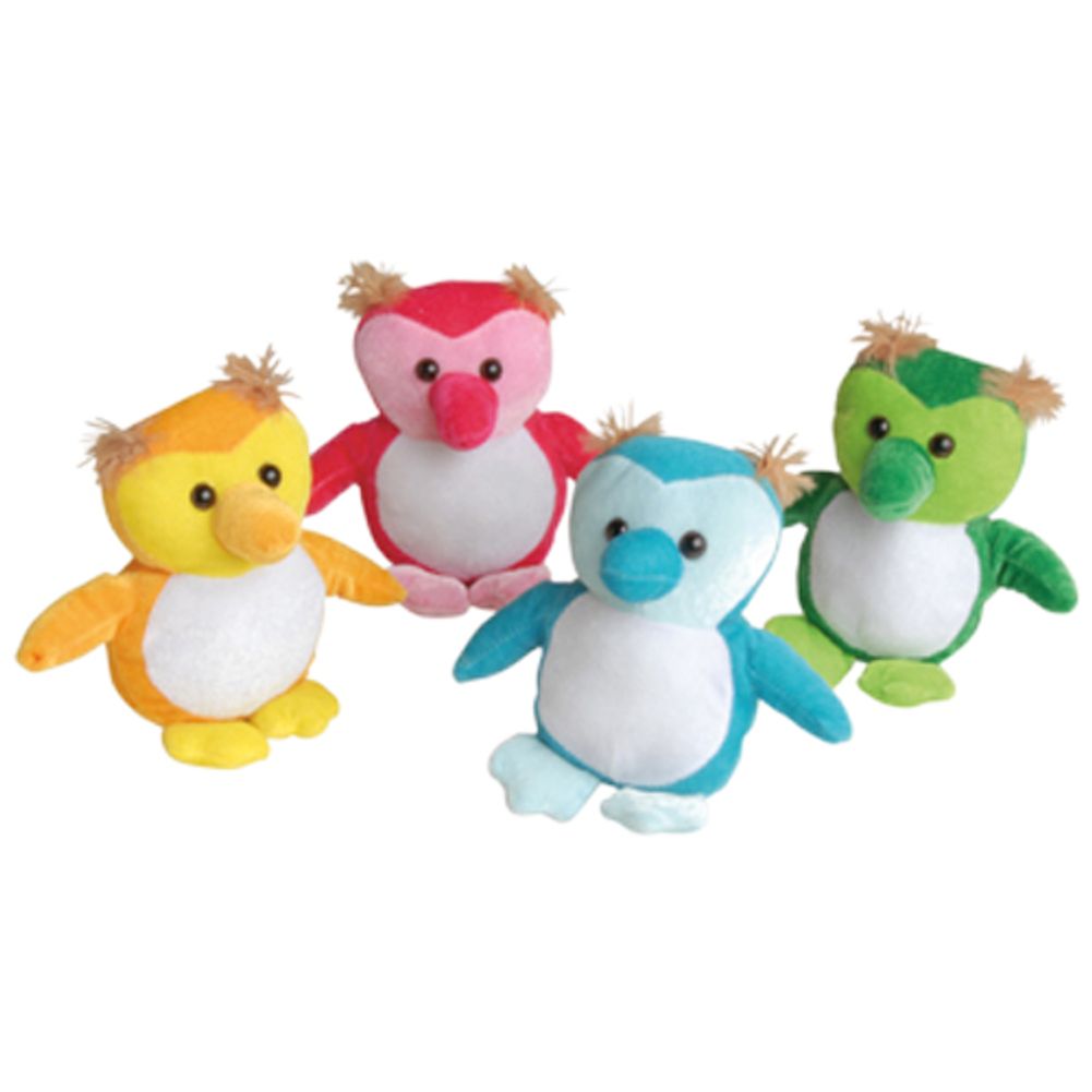 Bright Plush Owls (12 ct)