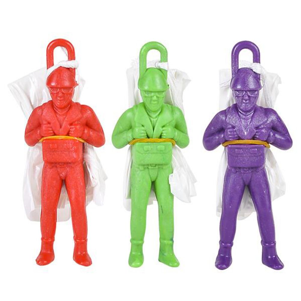 4" Hard Plastic Parachutist (12ct)