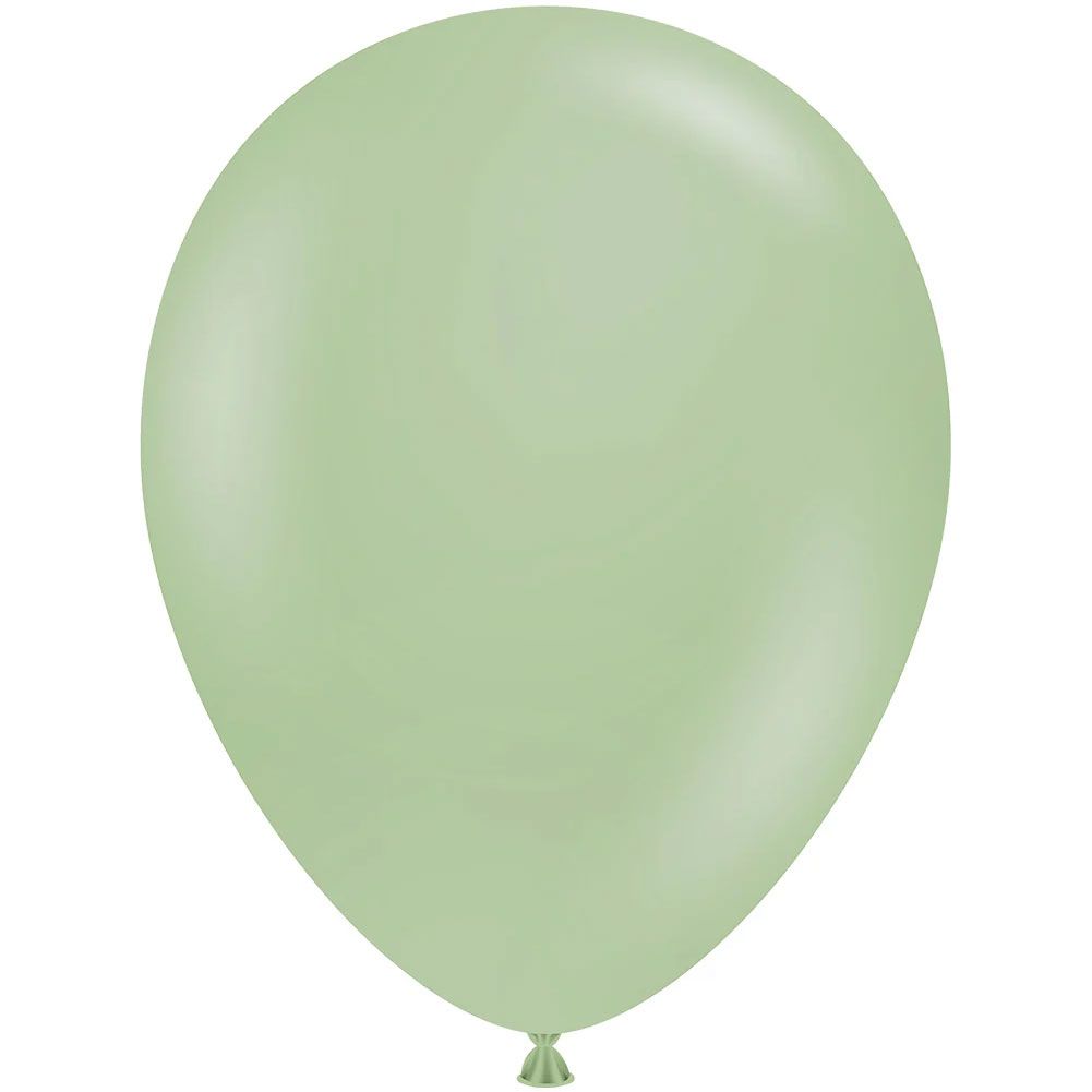 Tuftex 5" Meadow Pearl Eucalyptus Latex Balloons (50ct)