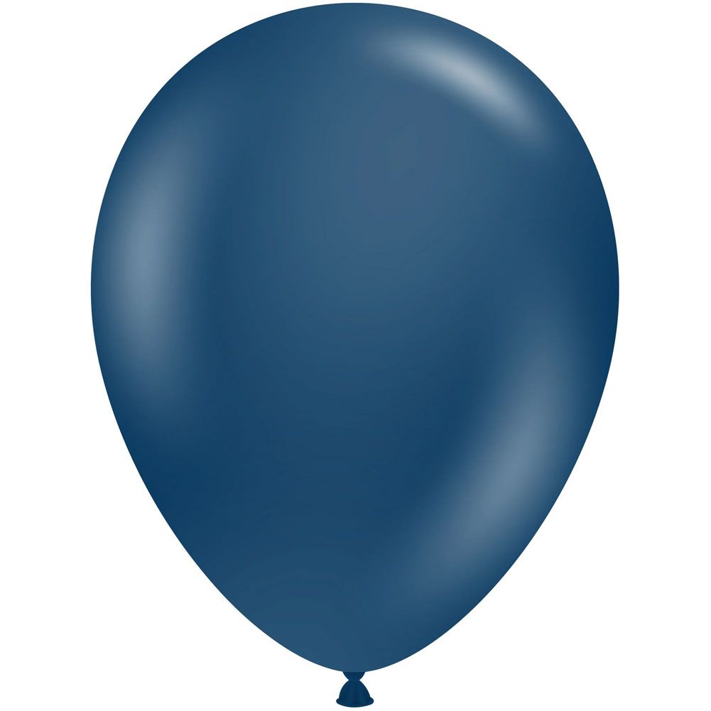 Tuftex 5" Naval Dark Navy Blue Latex Balloons (50ct)
