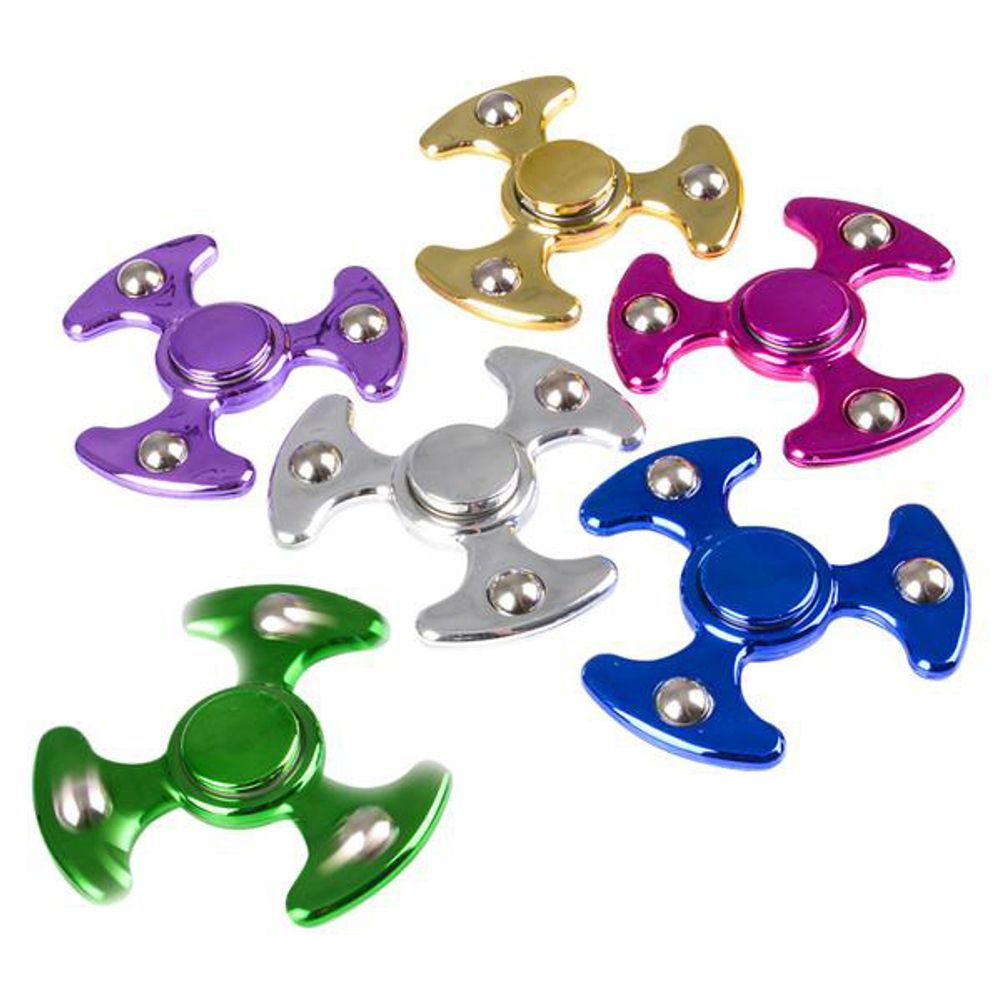 3" Metallic UFO Hand Spinner (12ct)