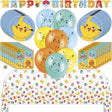 Pokémon Birthday Party Kit for 16 – 9 Inch Plates, Napkins, Table Cover, Banner and Balloons (42 pc) – photo 2