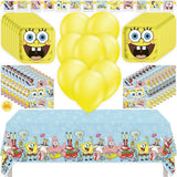 SpongeBob Birthday Party Kit for 16 – 9 Inch Plates, Napkins, Table Cover, Banner and Balloons (49 pc)