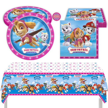 Paw Patrol Birthday Party Kit for 16 – 9 Inch Plates, Napkins and Table Cover (33 pc)
