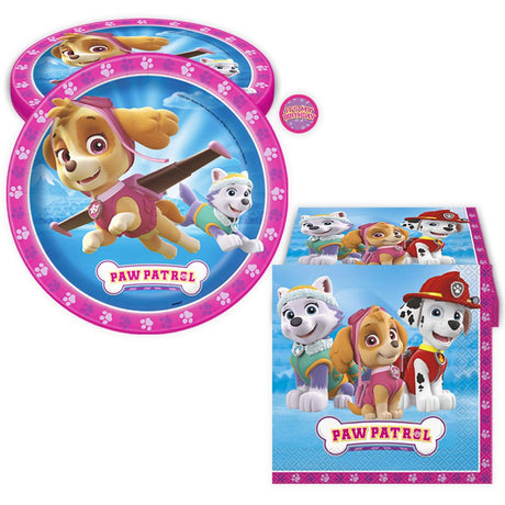 Paw Patrol Birthday Party Kit for 16 – 9 Inch Plates and Napkins (32 pc)
