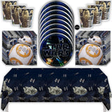 Star Wars Birthday Party Kit for 16 – 9 Inch Plates, Napkins, Table Cover and Cups (49 pc)
