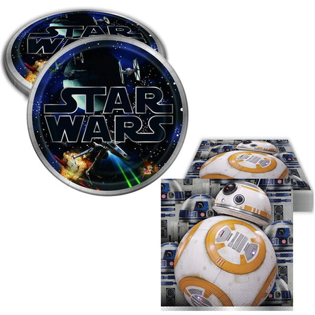 Star Wars Birthday Party Kit for 16 – 9 Inch Plates and Napkins (32 pc)