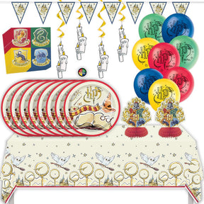 Harry Potter Birthday Party Kit for 16 – 9 Inch Plates, Napkins, Table Cover and Other (40 pc) – photo 2