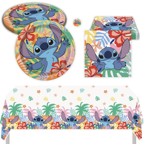 Lilo and Stitch Birthday Party Kit for 16 – 9 Inch Plates, Napkins and Table Cover (33 pc)