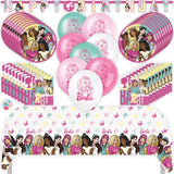 Barbie Birthday Party Kit for 16 – 9 Inch Plates, Napkins, Table Cover, Banner and Balloons (42 pc)