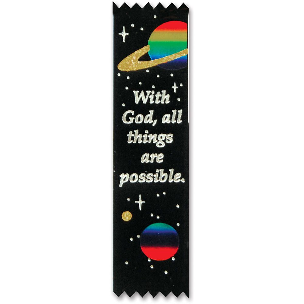 With God, All Things Are Possible Value Pack Ribbons
