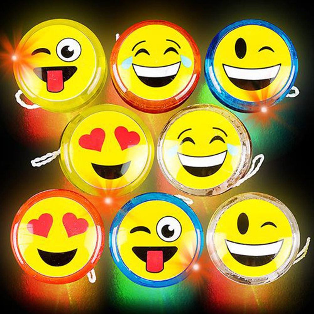 2.2" Flashing Emoticon Yo-Yo (12ct)