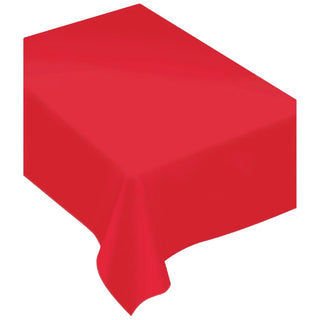 Apple Red Plastic Rectangle Tablecover