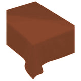 Chocolate Brown Plastic Rectangle Tablecover